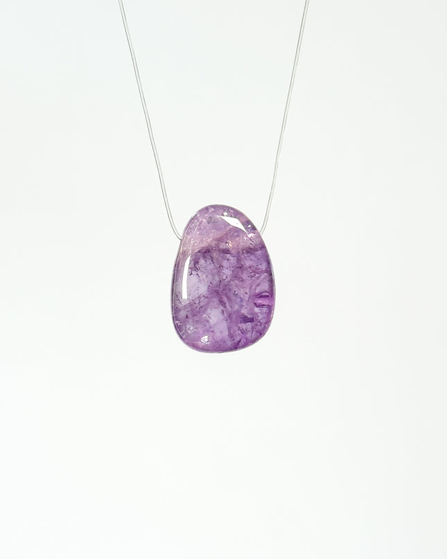 Amethyst Kettenanhänger - gebohrt