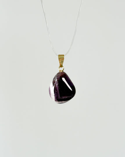 Amethyst Chevron Kettenanhänger