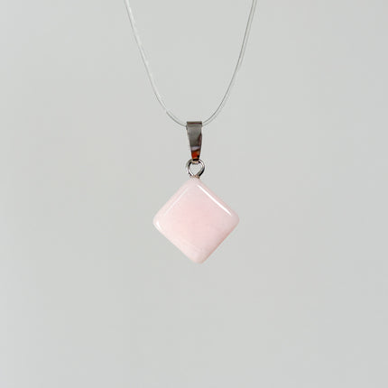 Pink Opal Anhänger - 925 Silber