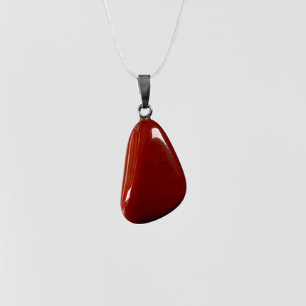 Jaspis rot Anhänger - 925 Silber