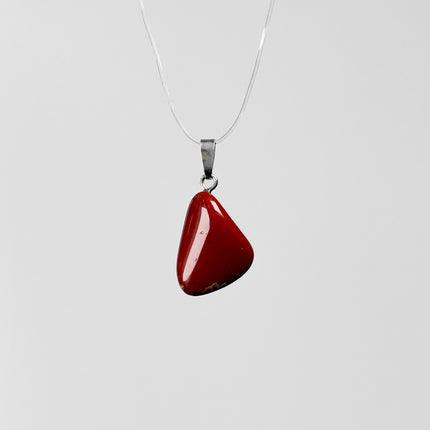 Jaspis rot Anhänger - 925 Silber