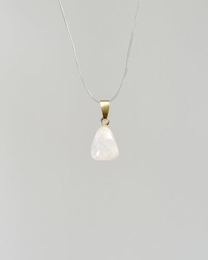Regenbogenmondstein Anhänger - 925 Silber vergoldet
