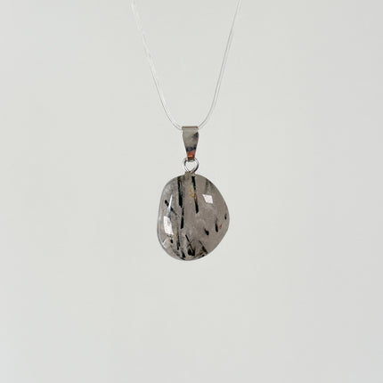 Turmalinquarz Anhänger - 925 Silber