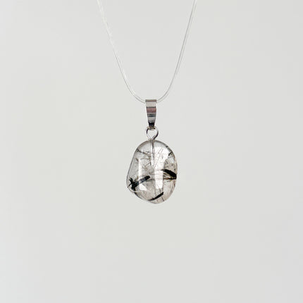 Turmalinquarz Anhänger - 925 Silber