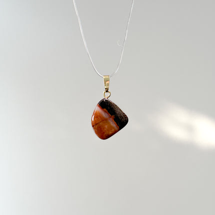 Sardonyx Anhänger - 925 Silber vergoldet