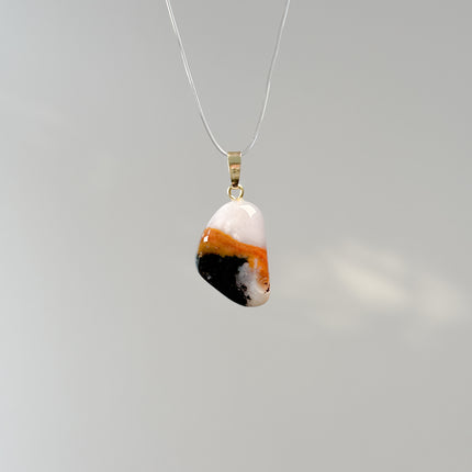 Sardonyx Anhänger - 925 Silber vergoldet