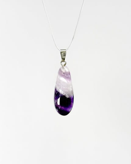 Amethyst Chevron Kettenanhänger