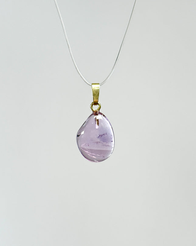 Amethyst Anhänger - vergoldet 925 Silber