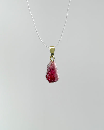 Roter Turmalin Kettenanhänger - Rubellit