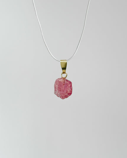 Roter Turmalin Kettenanhänger - Rubellit