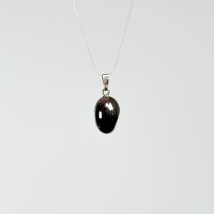 Obsidian (Regenbogenobsidian) Anhänger - 925 Silber