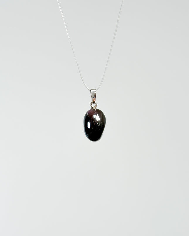 Obsidian (Regenbogenobsidian) Anhänger - 925 Silber