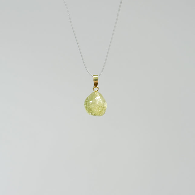 Grüner Granat (Grossular) Kettenanhänger