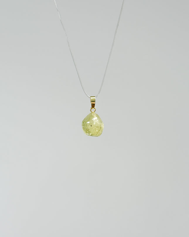 Grüner Granat (Grossular) Kettenanhänger