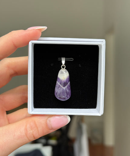 Amethyst Chevron Kettenanhänger