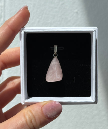Rosenquarz Kettenanhänger