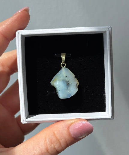 Chrysopal (Opal blau) Kettenanhänger