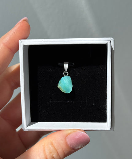 Chrysopal (Opal blau) Kettenanhänger