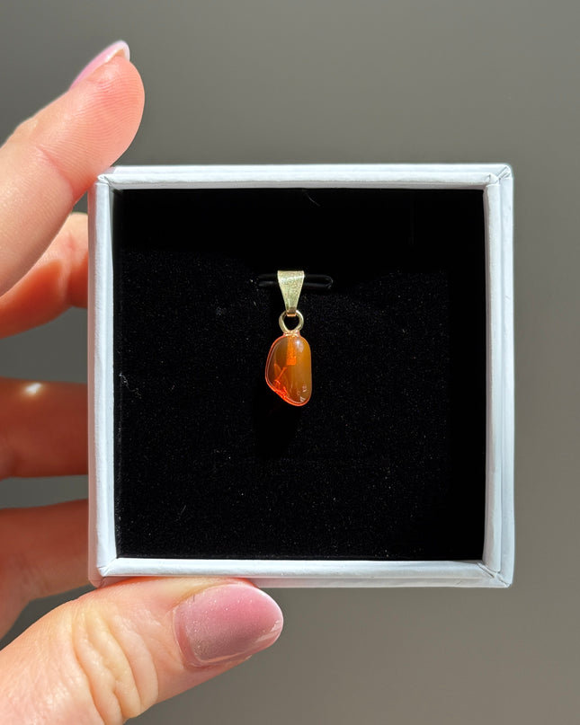 Opal (Feueropal) Kettenanhänger