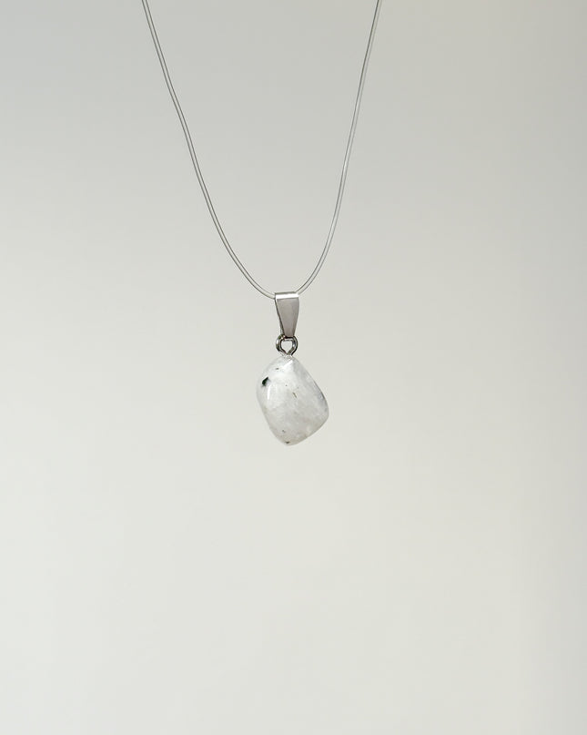 Regenbogenmondstein Anhänger - 925 Silber