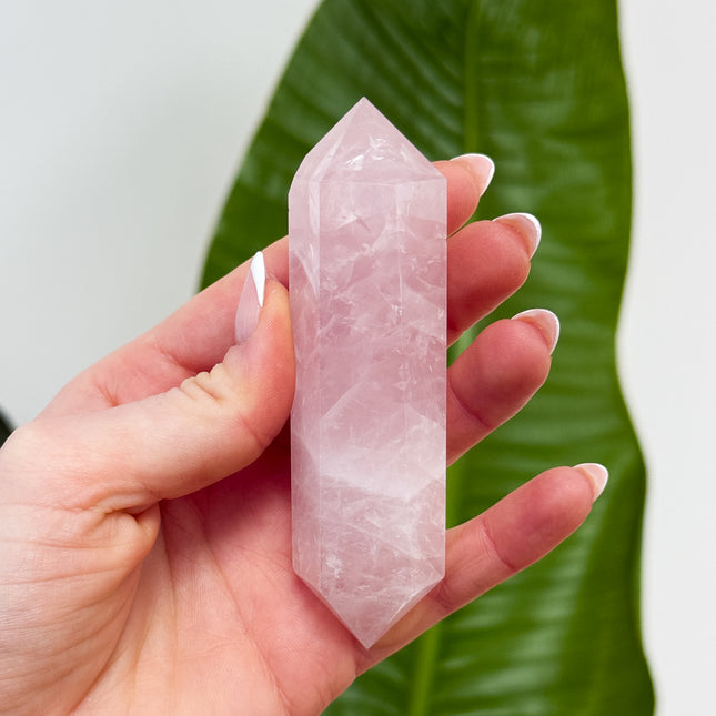 Rosenquarz Doppelender