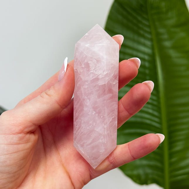 Rosenquarz Doppelender