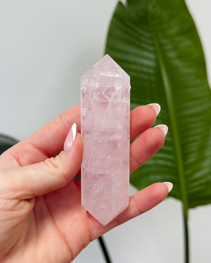 Rosenquarz Doppelender