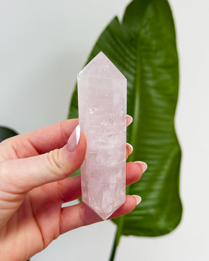 Rosenquarz Doppelender