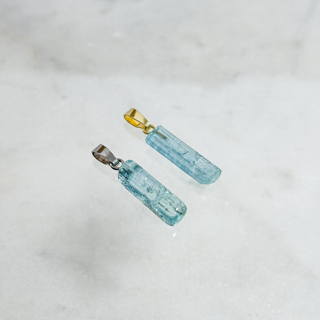 Aquamarin Kettenanhänger - Premiumqualität