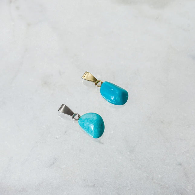 Türkis (glatt) Kettenanhänger