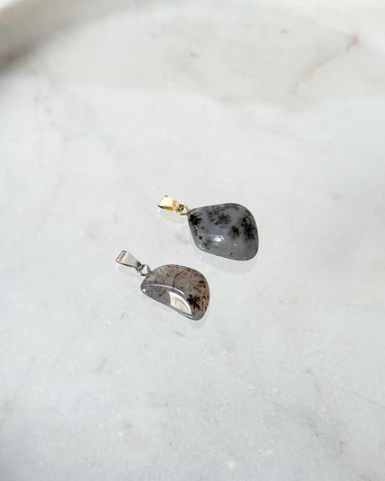 Dendriten Achat Kettenanhänger