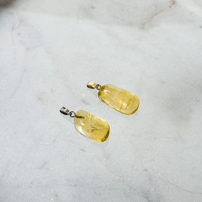 Honigcalcit Kettenanhänger