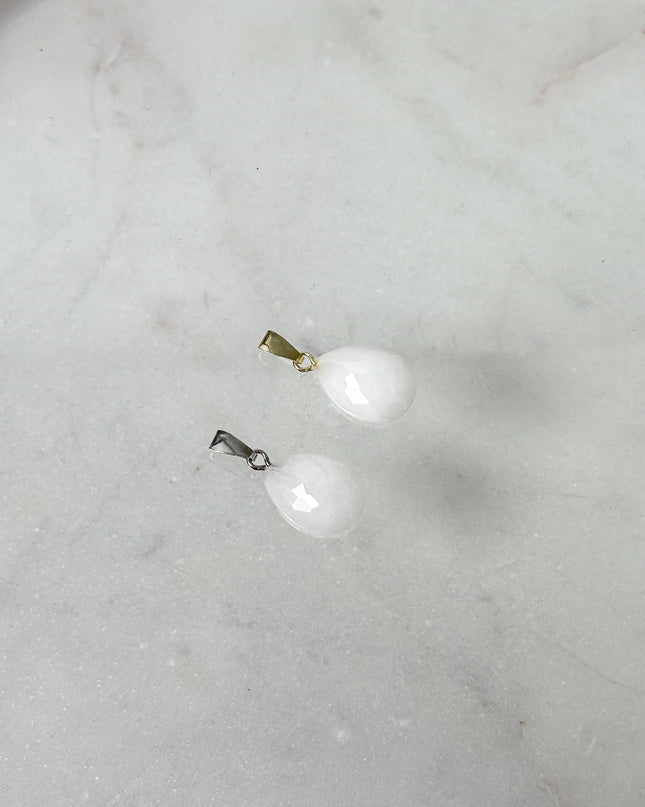 Milchquarz (facettiert) - Kettenanhänger