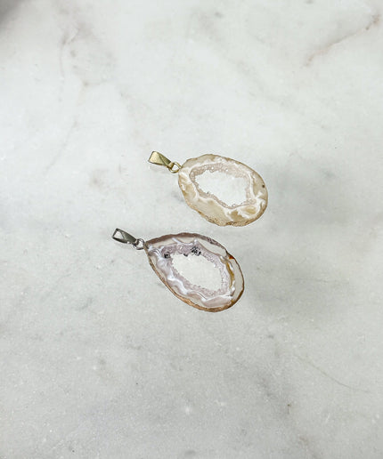 Achat Geode Kettenanhänger