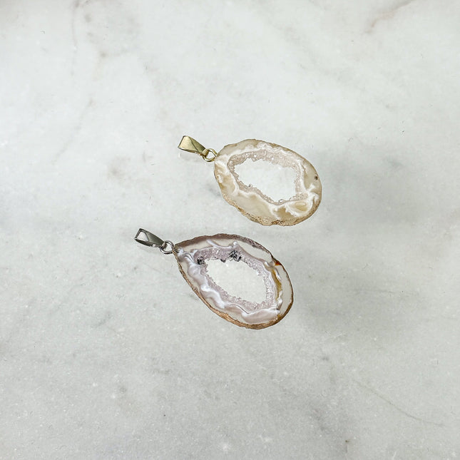 Achat Geode Kettenanhänger