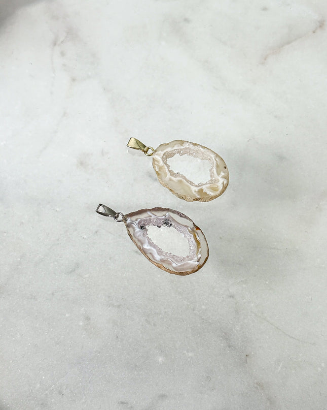 Achat Geode Kettenanhänger