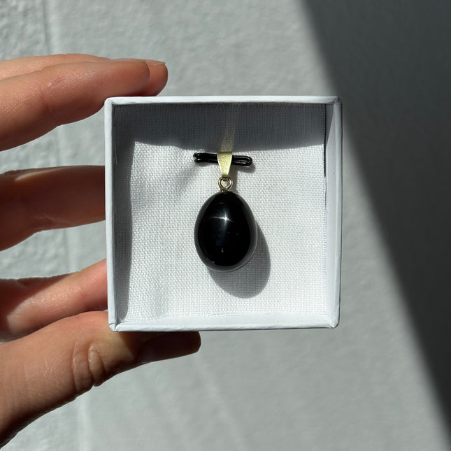 Obsidian (Regenbogenobsidian) Kettenanhänger