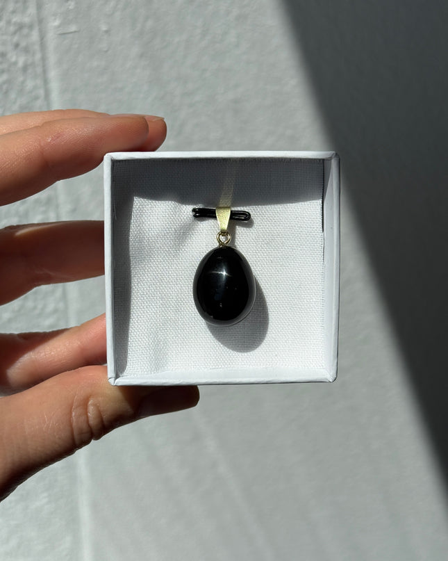 Obsidian (Regenbogenobsidian) Kettenanhänger