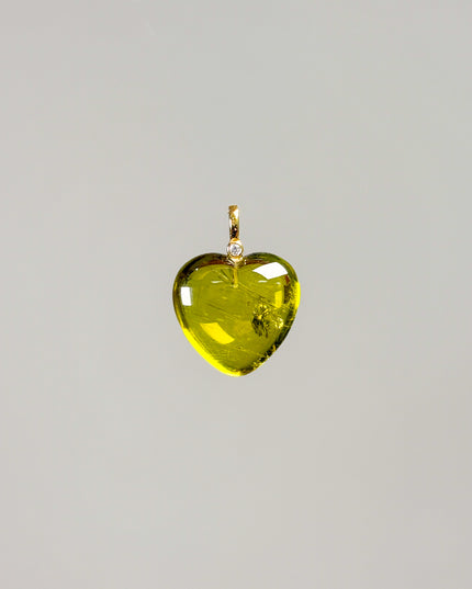 Verdelith Herz Kettenanhänger