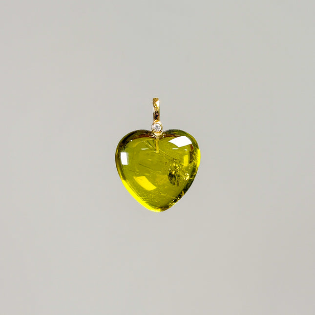 Verdelith Herz Kettenanhänger