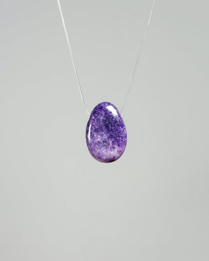 Lepidolith Kettenanhänger - gebohrt