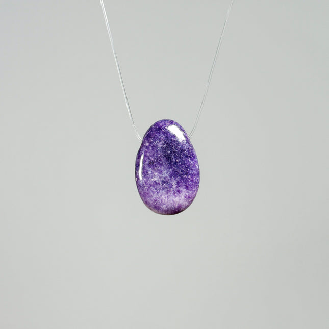 Lepidolith Kettenanhänger - gebohrt