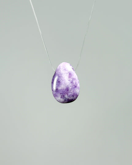 Lepidolith Kettenanhänger - gebohrt