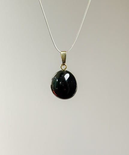 Obsidian (Regenbogenobsidian) Kettenanhänger