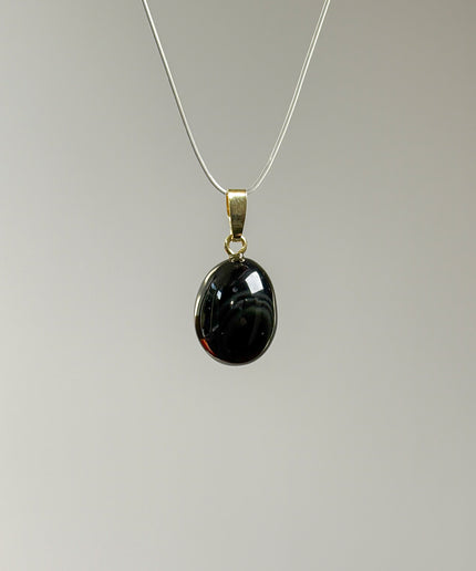 Obsidian (Regenbogenobsidian) Kettenanhänger