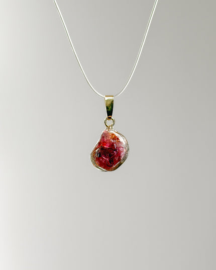 Turmalin (Wassermelonenturmalin) - Kettenanhänger