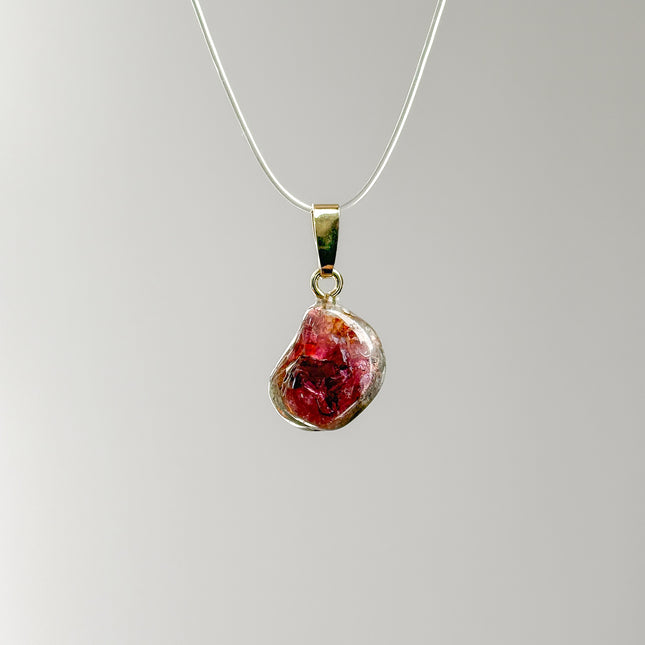 Turmalin (Wassermelonenturmalin) - Kettenanhänger