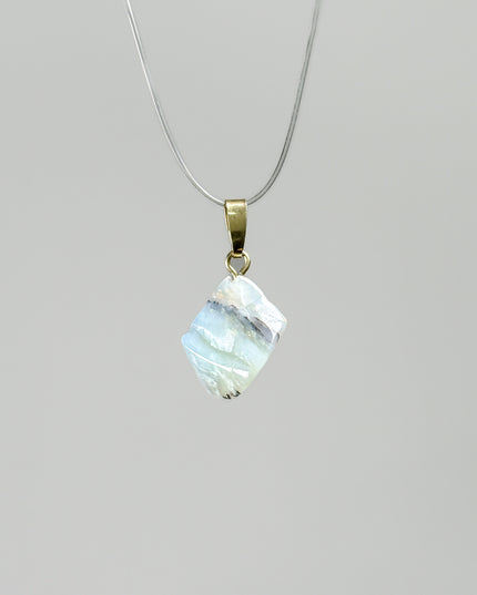 Opal blau Kettenanhänger