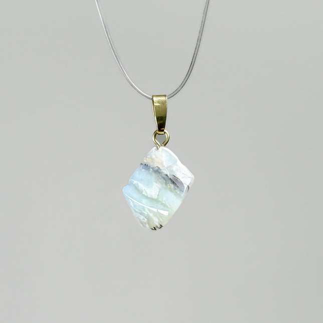 Opal blau Kettenanhänger