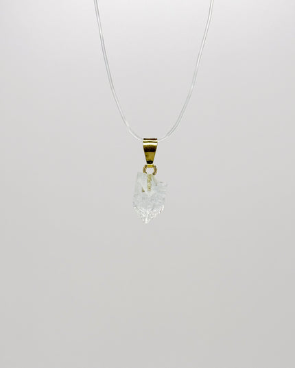 Apophyllit Anhänger - vergoldet 925 Silber
